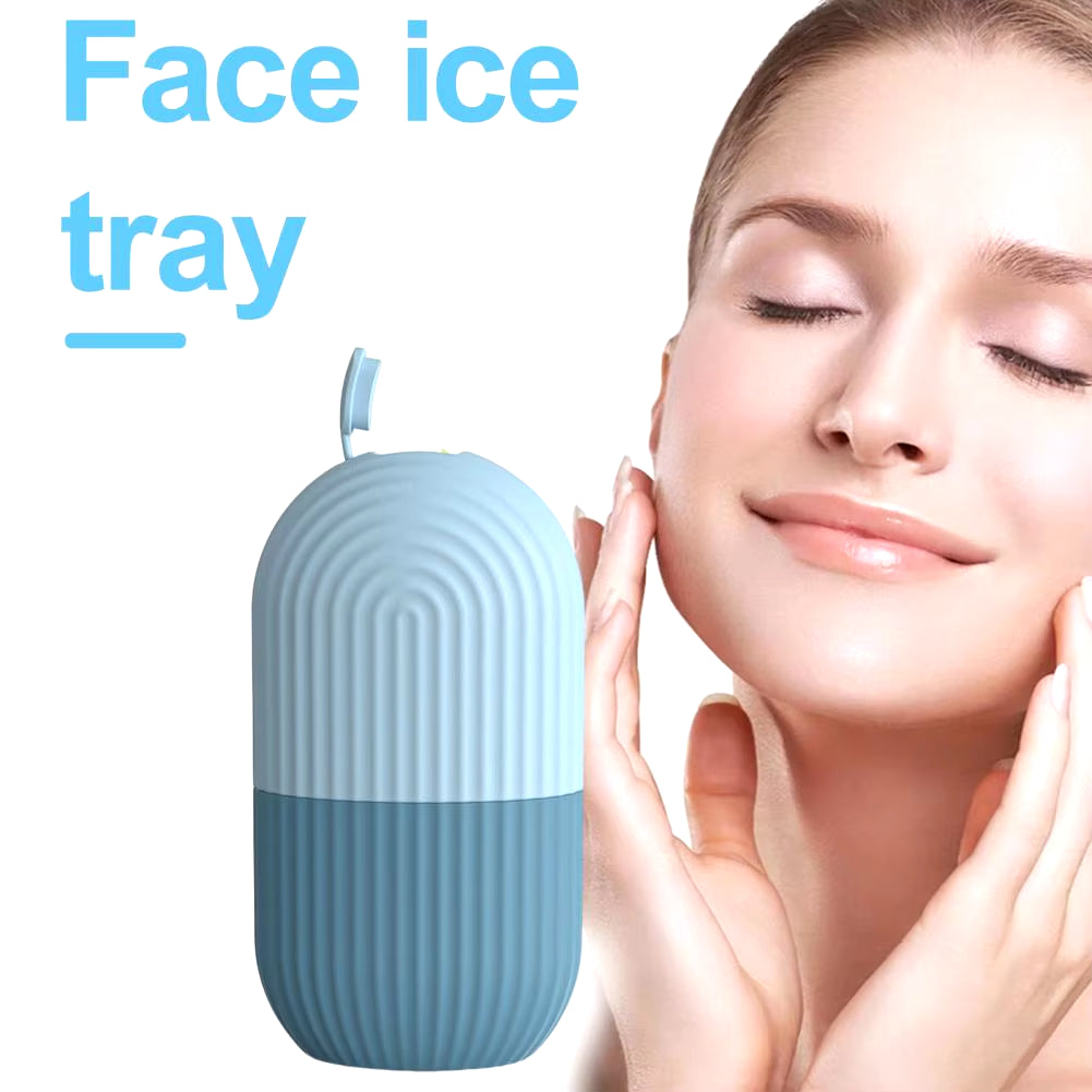 Reusable Ice Roller for Puffy Eyes and Facial Massage - Skin Cooling Tool for Pore Contraction and Skincare