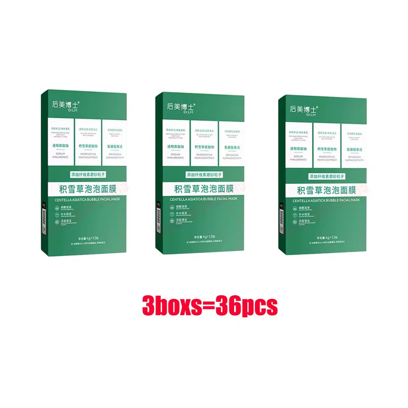 Deep Cleansing Hydrating Bubble Mask with Centella Asiatica for Blackhead Removal and Purification