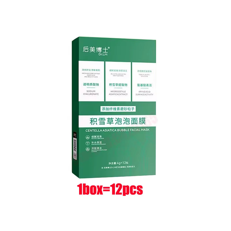 Deep Cleansing Hydrating Bubble Mask with Centella Asiatica for Blackhead Removal and Purification