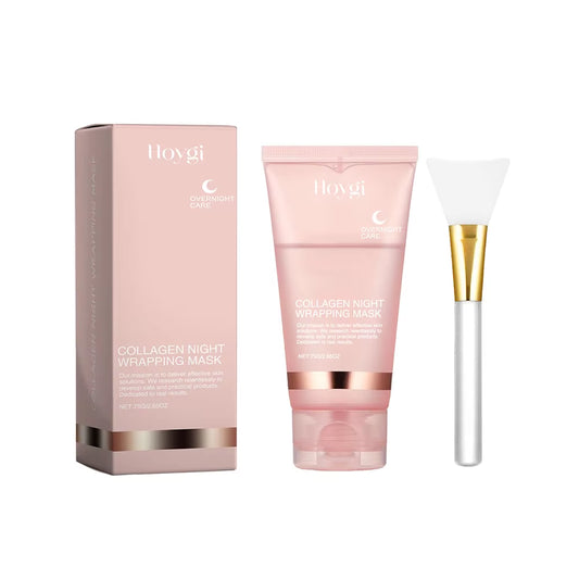 Collagen Peel-Off Face Mask - Deeply Hydrating and Moisturizing Night Cream for Firming Skin (75/150ML)