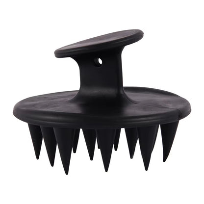 Silicone Scalp Massager and Shampoo Brush for Long, Curly, and Thick Hair with Stiff Spikes for Effective Exfoliation
