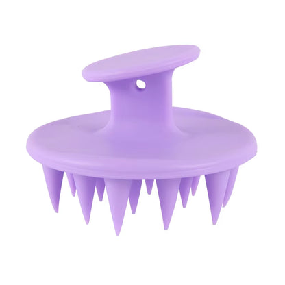 Silicone Scalp Massager and Shampoo Brush for Long, Curly, and Thick Hair with Stiff Spikes for Effective Exfoliation
