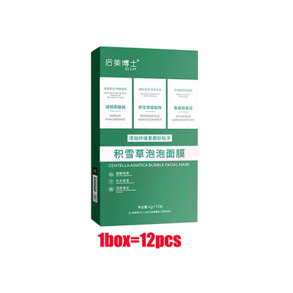 Deep Cleansing Hydrating Bubble Mask with Centella Asiatica for Blackhead Removal and Purification