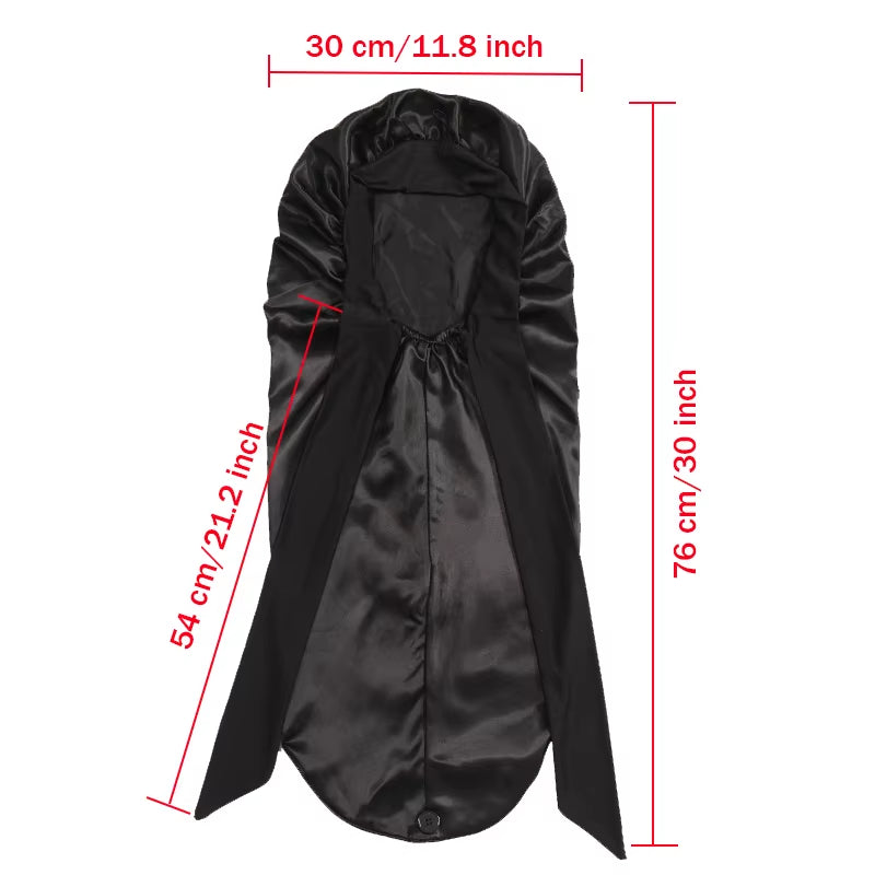 Extra Large Soft Satin Bonnet for Natural and Curly Hair with Adjustable Tie for Comfortable Sleep - 1 Piece